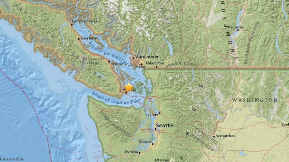 Magnitude 48 Earthquake Hits Bcs South Coast Ctv Vancouver News