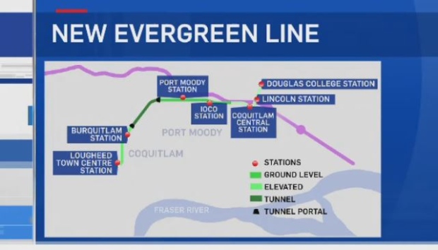 evergreen line map