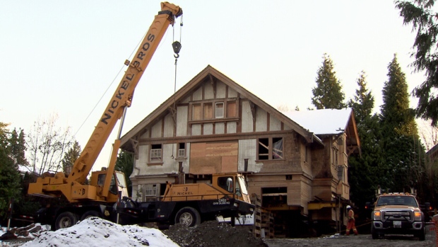 Heritage house moved over