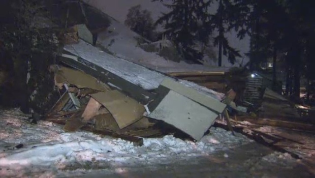 Gym roof collapses under weight of waterlogged snow - CTV News