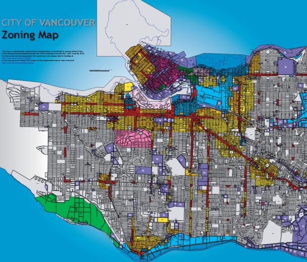 Vancouver zoning map