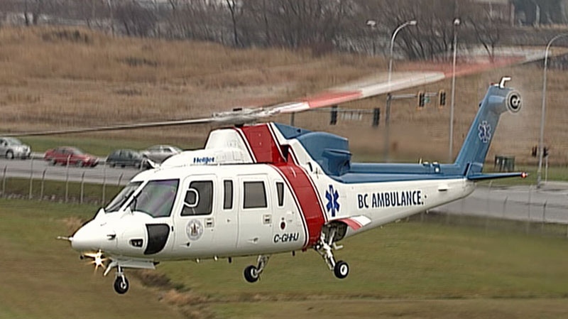 An air ambulance comes in for landing in this CTV News file photo. 