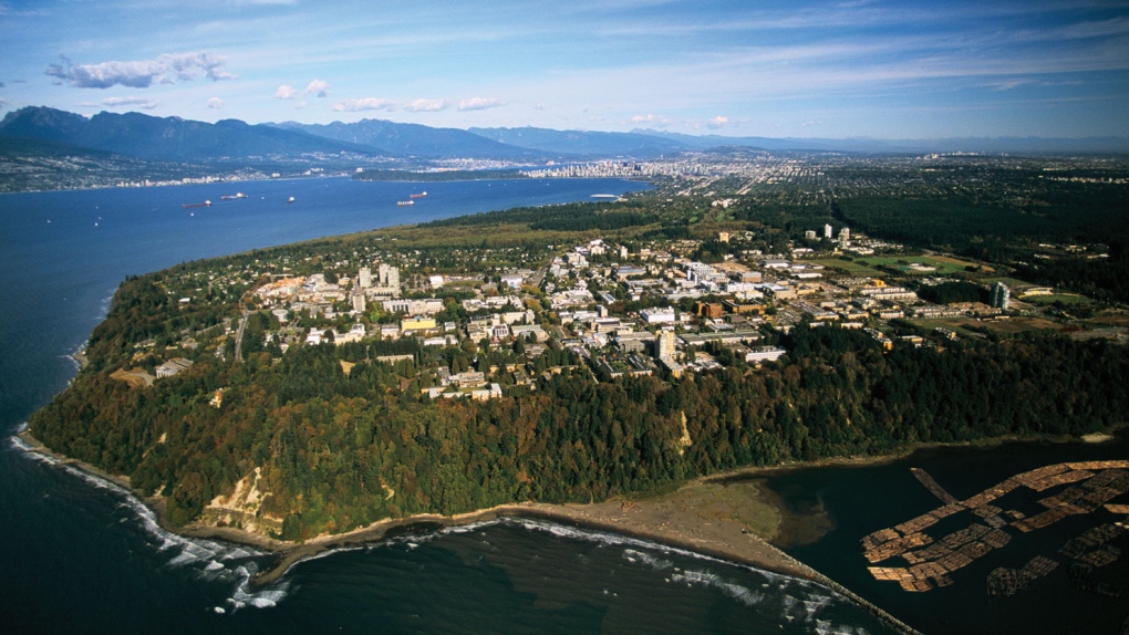 The University of British Columbia campus is seen in this aerial shot. (UBC)