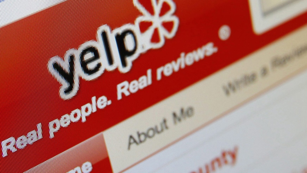 The Yelp website on a computer screen in Los Angeles, March 17, 2010. (AP / Richard Vogel)