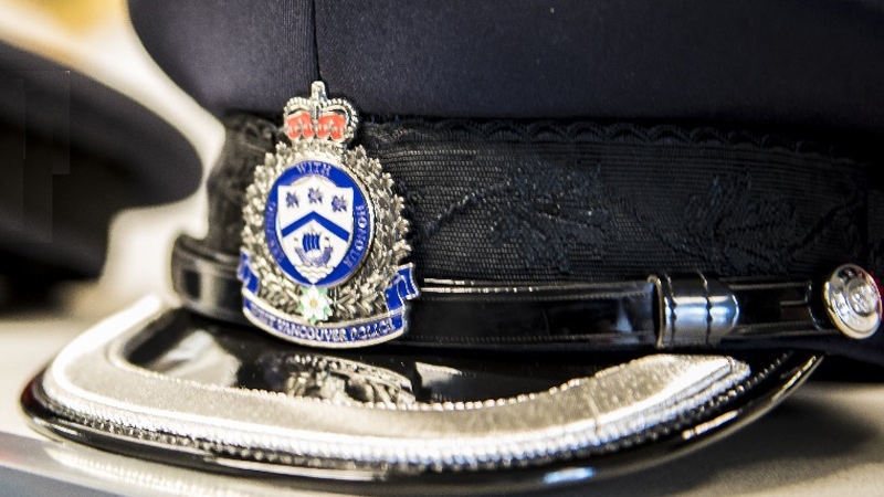 A West Vancouver Police Department cap is shown in this 2018 image. 