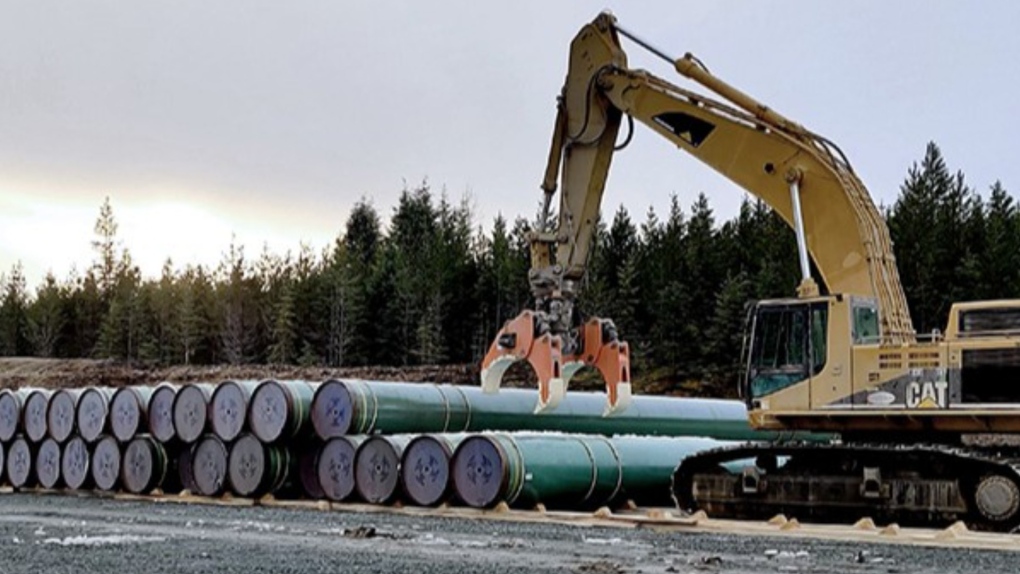 The 670-kilometre natural gas pipeline is being built as part of a $40 billion liquefied natural gas project in northern British Columbia. (CTV News)