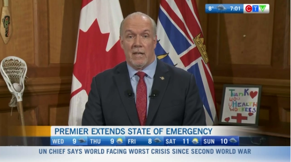 Headlines: Premier Extends State Of Emergency