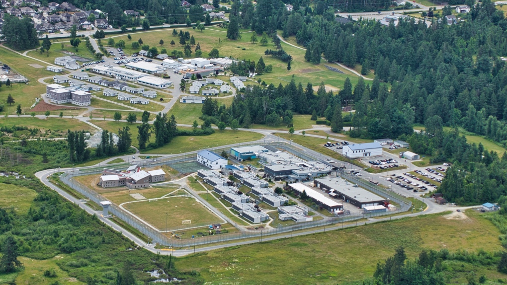 The Mission Institution in Mission, B.C., is seen from the air in 2019. (Pete Cline / CTV News Vancouver)