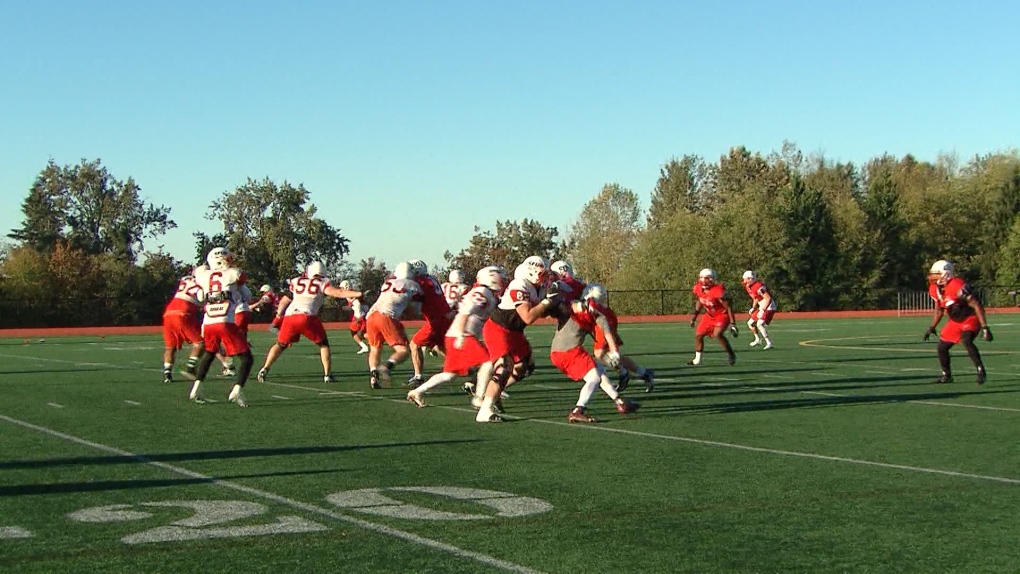 SFU football is seen in this file photo. 