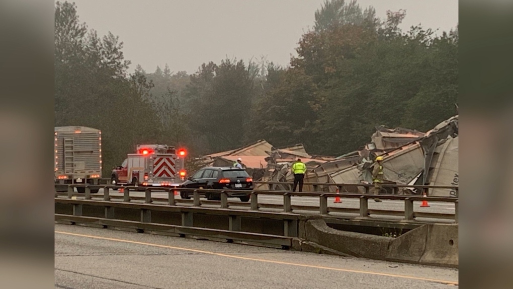 Multiple vehicle crash shuts down Dam B bridge for several hours