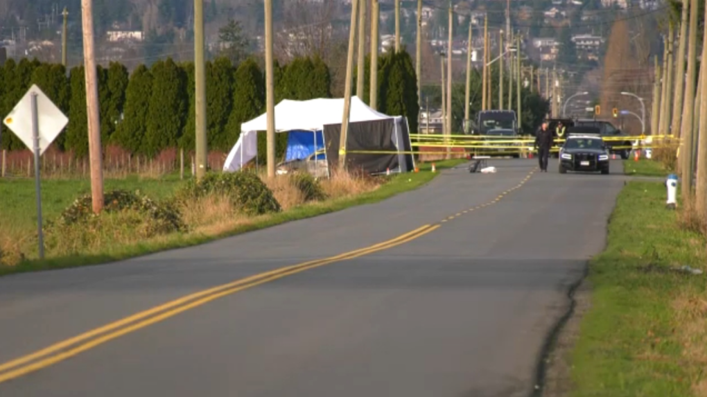 Police in Abbotsford are investigating after a body was found in a burned vehicle in the city in the early hours of Sunday morning. (CTV)