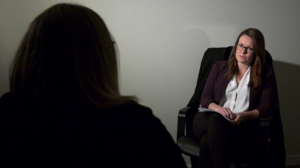 A B.C. woman (left) who was sexually assaulted in White Rock in 2015 and waited years to be taken seriously by the RCMP sits down for an interview with CTV News reporter Alissa Thibault.