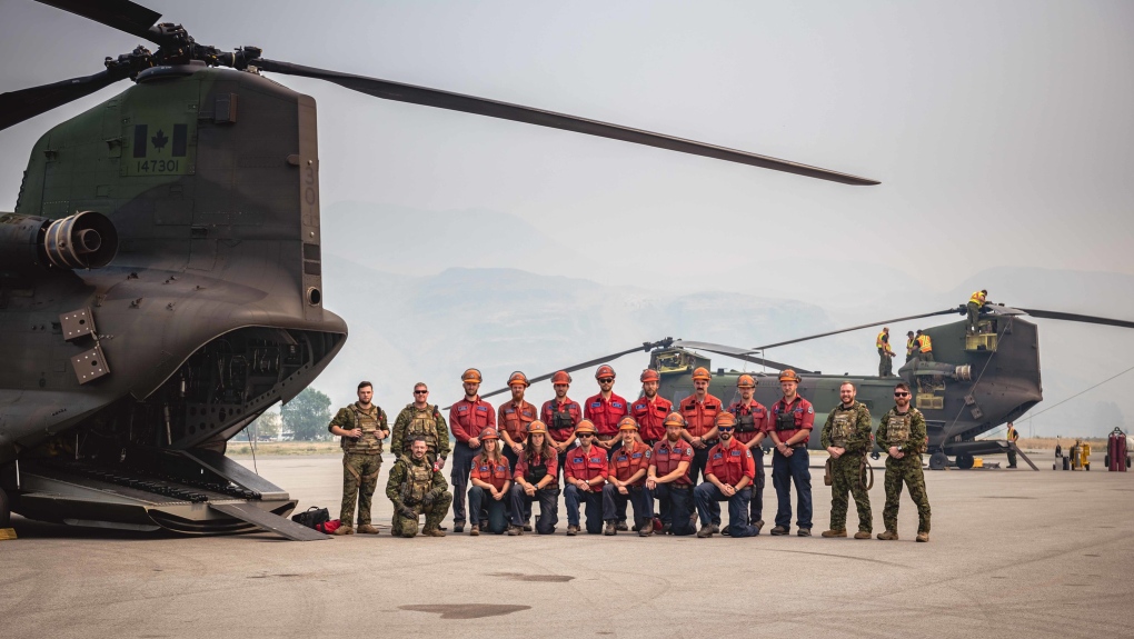 The Canadian Armed Forces' deployment to B.C. to help with 2021 wildfires ended on Sept, 5, 2021. (BC Wildfire Service/Twitter)