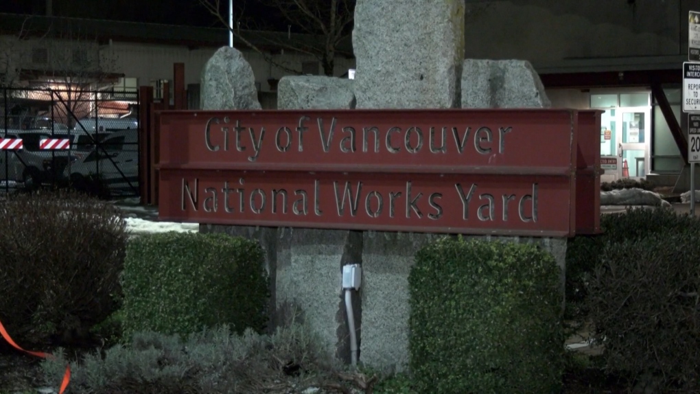 City of Vancouver works yard seen on Jan. 7, 2022.