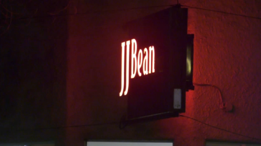 A sign at the JJ Bean store on Commercial Drive is seen on Jan. 12, 2022. (CTV)