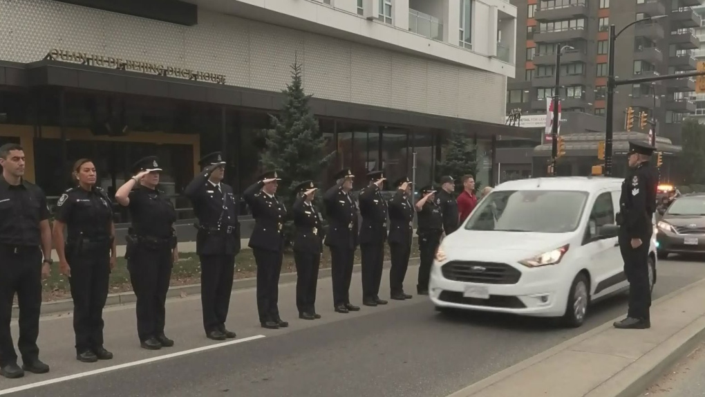 Procession Held For Slain B.C. RCMP Officer