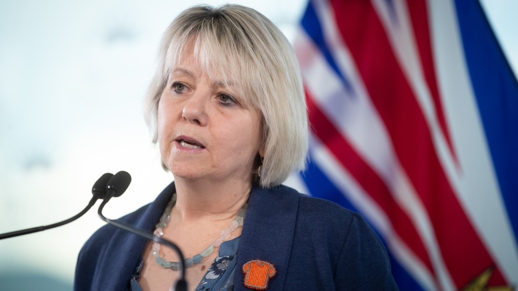 B.C. provincial health officer Dr. Bonnie Henry speaks during a COVID-19 update news conference, in Vancouver, on Tuesday, Feb. 1, 2022. (Darryl Dyck / THE CANADIAN PRESS)