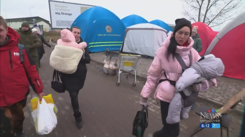 Ukrainians Fleeing War Arrive In B.C.