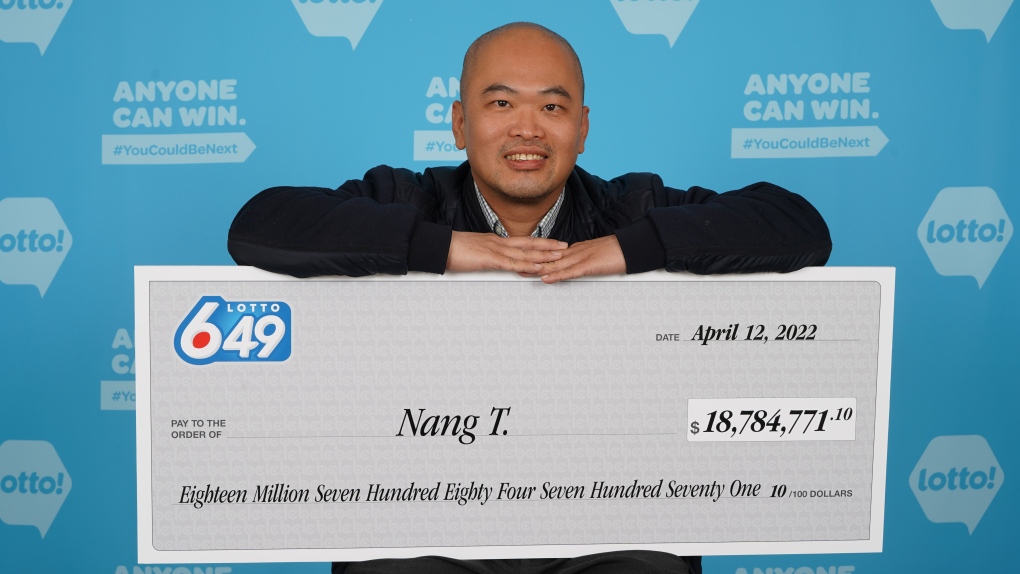 Nang Trinh of Surrey, B.C., won a massive $18.7 million Lotto 6/49 jackpot in the April 6, 2022 draw. (BCLC) 