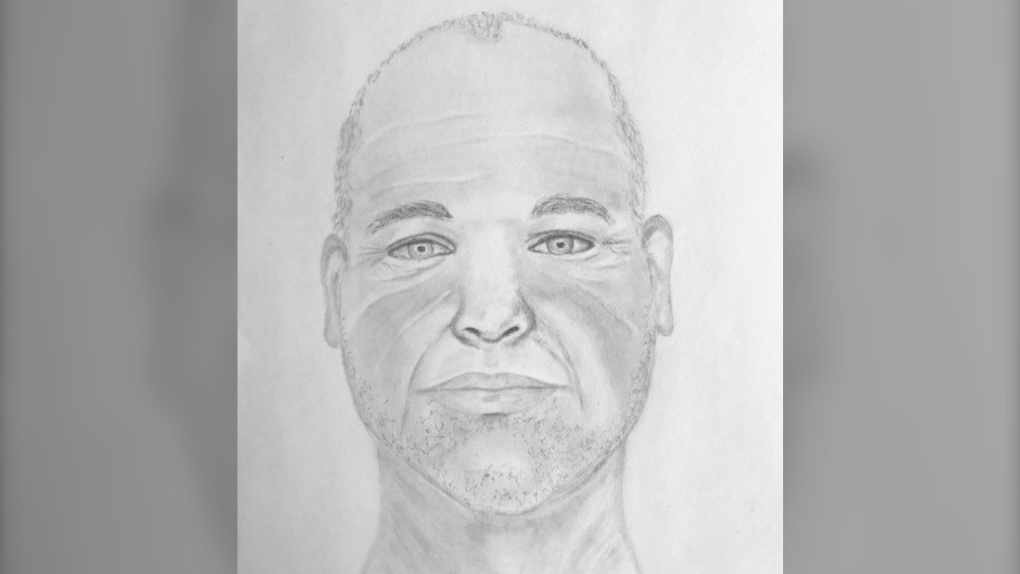 Mounties on the North Shore have released a composite sketch of a man they say exposed himself to a woman in an indecent act last month. (North Vancouver RCMP)