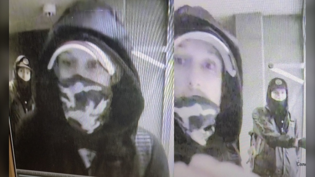 the Burnaby RCMP have released photos of suspects alleged to have broken into two building and stolen mail in March 2022. 