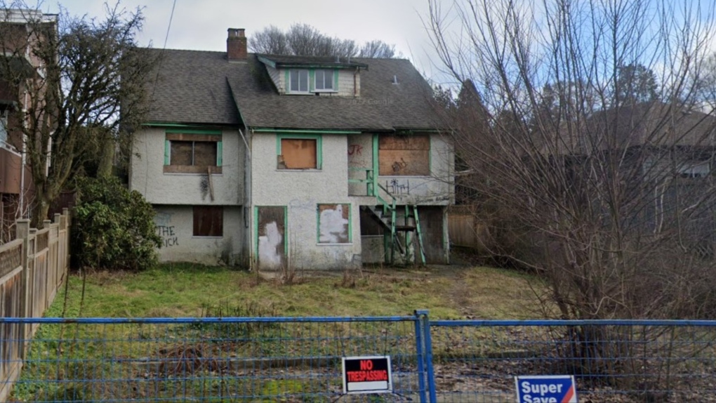 A teardown in Vancouver's pricey Arbutus Ridge neighbourhood is seen in a Google Maps image dated January 2022. 