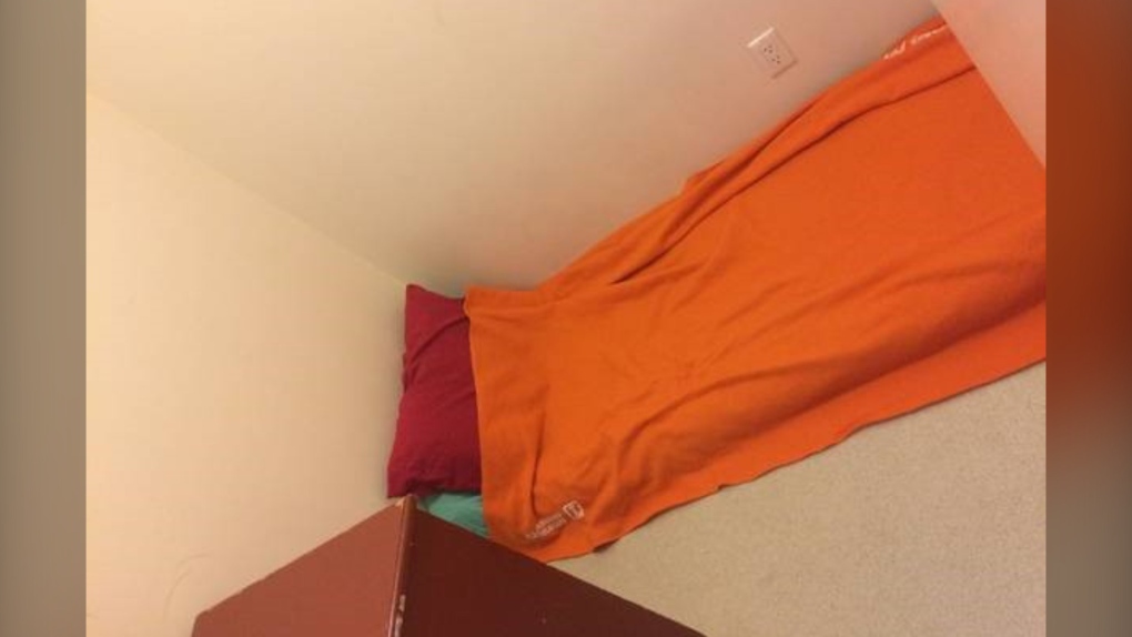 This photo from a Craigslist ad shows a den for rent in downtown Vancouver that is roughly 30 square feet in size.