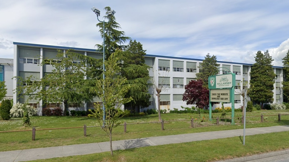 Killarney Secondary School is seen in this undated image. (Google Maps)
