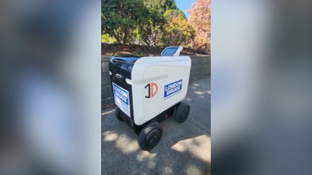 London Drugs unveils ROLL-E robot vehicle at Victoria store