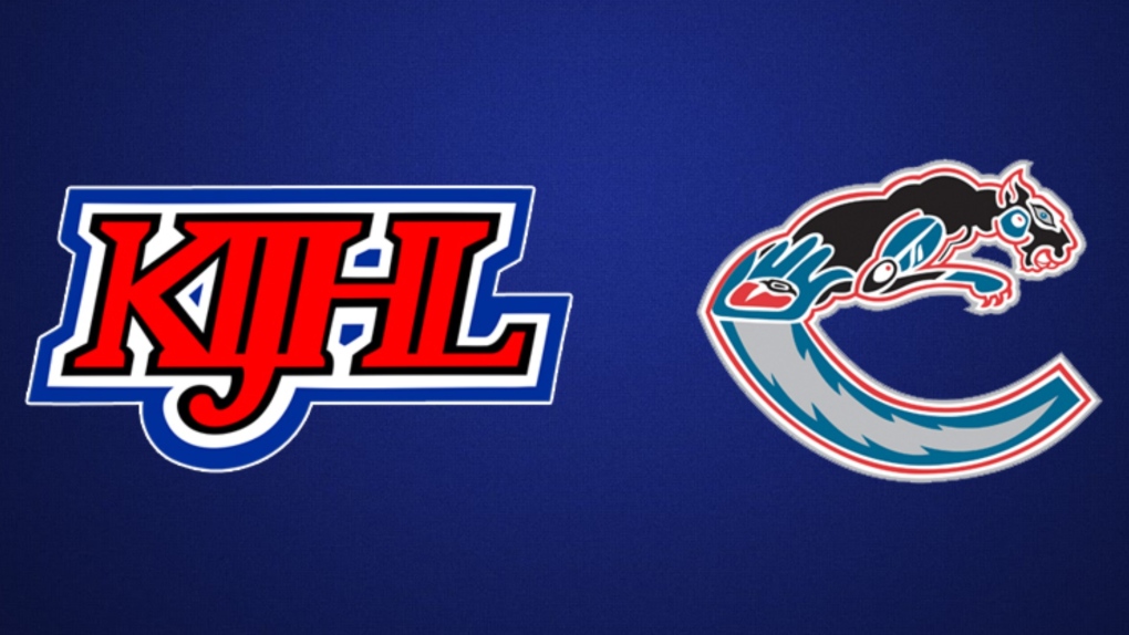 The logos of the Kootenay International Junior Hockey League and the Creston Valley Thunder Cats are seen in an image from the league's website.
