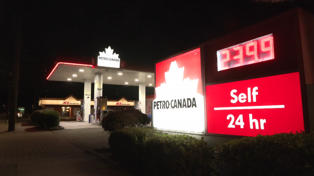 Gas prices reached a record 239.9 cents per litre in Metro Vancouver on Sept. 29, 2022. 