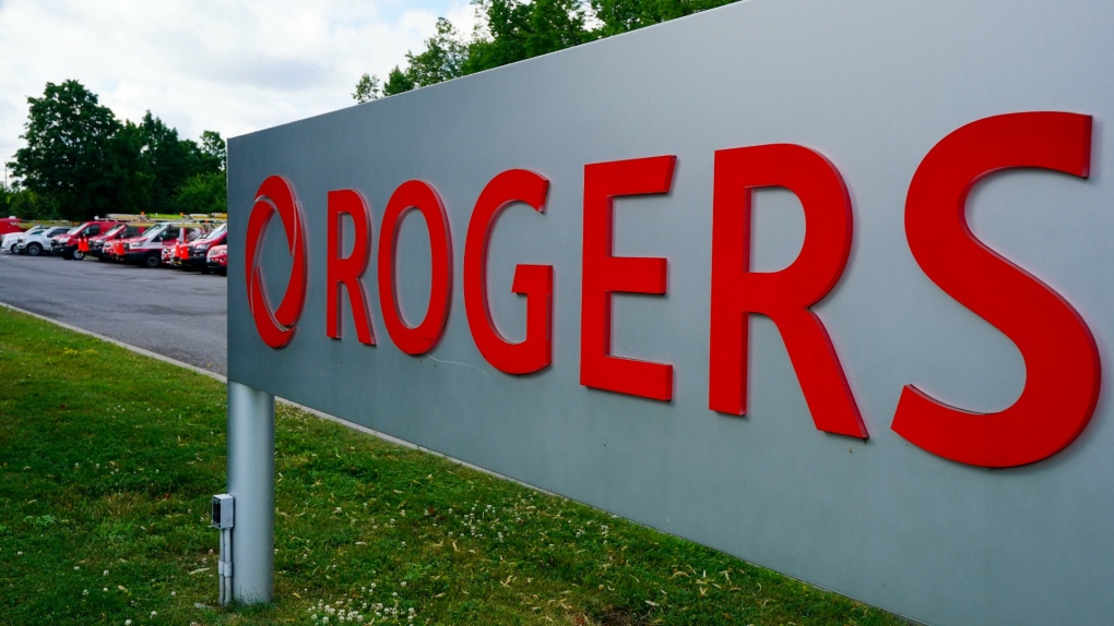 Telecommunications company Rogers Communications signage is pictured in Ottawa on Tuesday, July 12, 2022. THE CANADIAN PRESS/Sean Kilpatrick