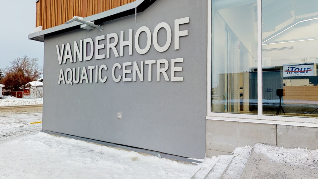 The exterior of the Vanderhoof Aquatic Centre is seen in this still from a virtual tour on the centre's website. (nbc.ymca.ca)