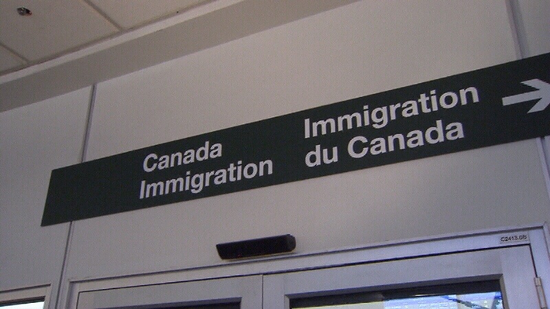 Canadian immigration sign