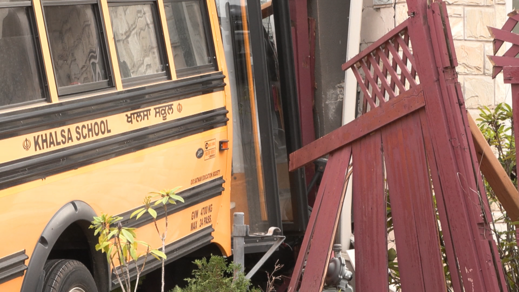 11 people taken to hospital after school bus crashes into home in Burnaby,  B.C., first responders say