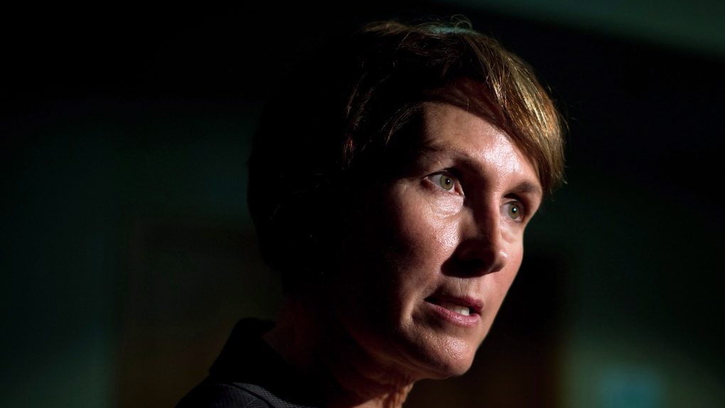 B.C. Representative for Children and Youth Mary Ellen Turpel-Lafond speaks to a reporter in Vancouver on November 13, 2015. THE CANADIAN PRESS/Darryl Dyck 