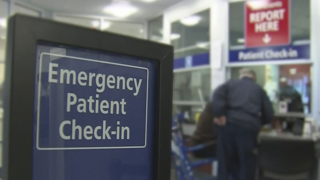 A stock photo shows the emergency patient check in desk at a B.C. hospital. 