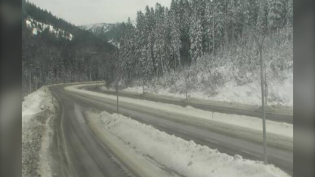 A section of the Coquihalla Highway is seen on Friday, Feb. 3, 2023. (drivebc.ca)