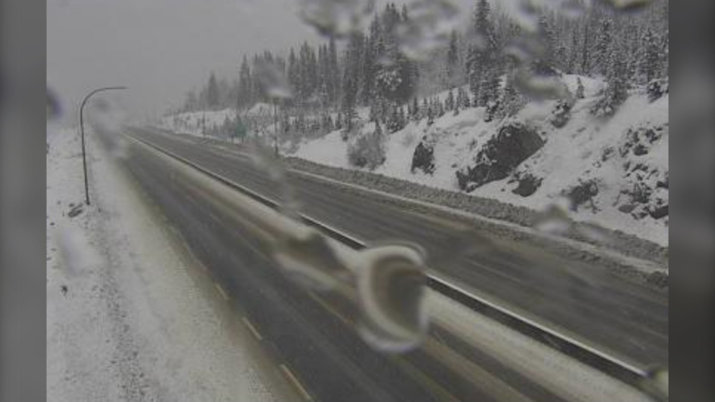 A portion of the Coquihalla Highway is seen on Tuesday, Feb. 7, 2023. (DriveBC)