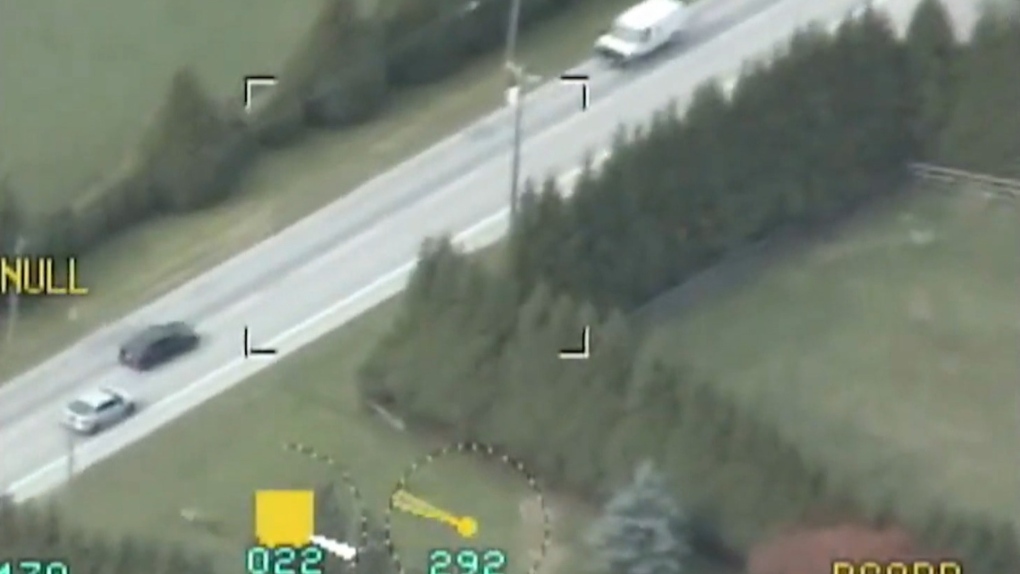 Abbotsford police released video of an erratic driver who fled from police on Oct. 12, 2021. On Feb. 7, 2023, 47-year-old Jason Himpfen was charged in connection to the incident. (Abbotsford Police Department)