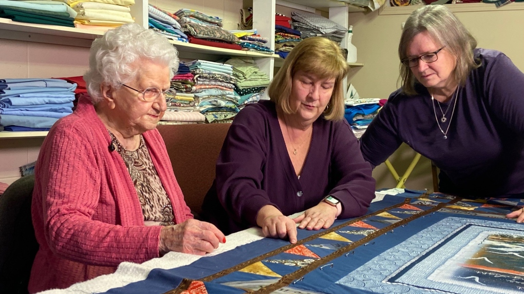 100-year-old B.C. woman still quilting for charity | CTV News