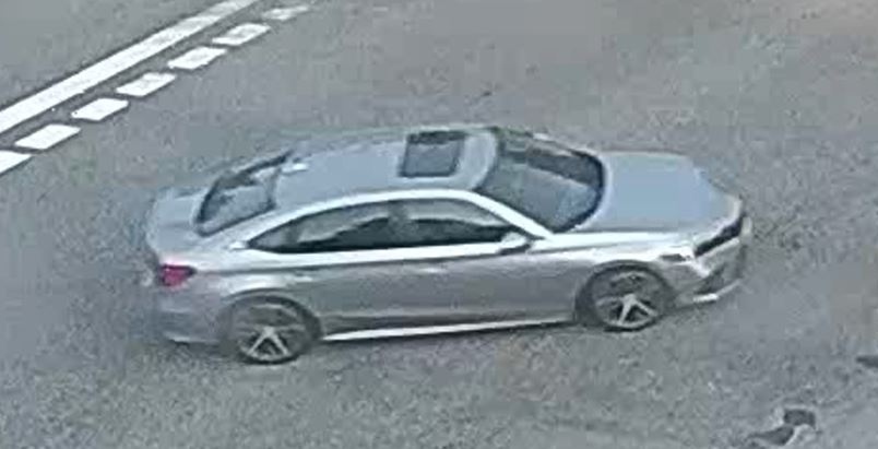 The suspect vehicle is seen in this photo handed out by Coquitlam RCMP. 