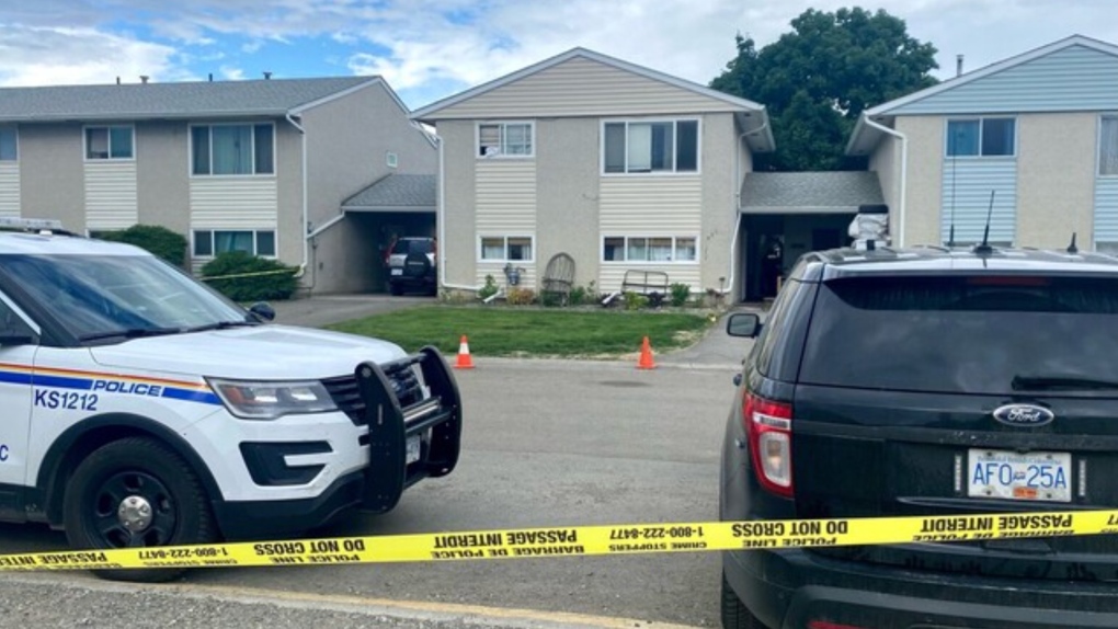 A home in the 800 block of Valhalla Drive in Kamloops is seen after a shooting on Sunday, May 21, 2023. (Castanet.net)