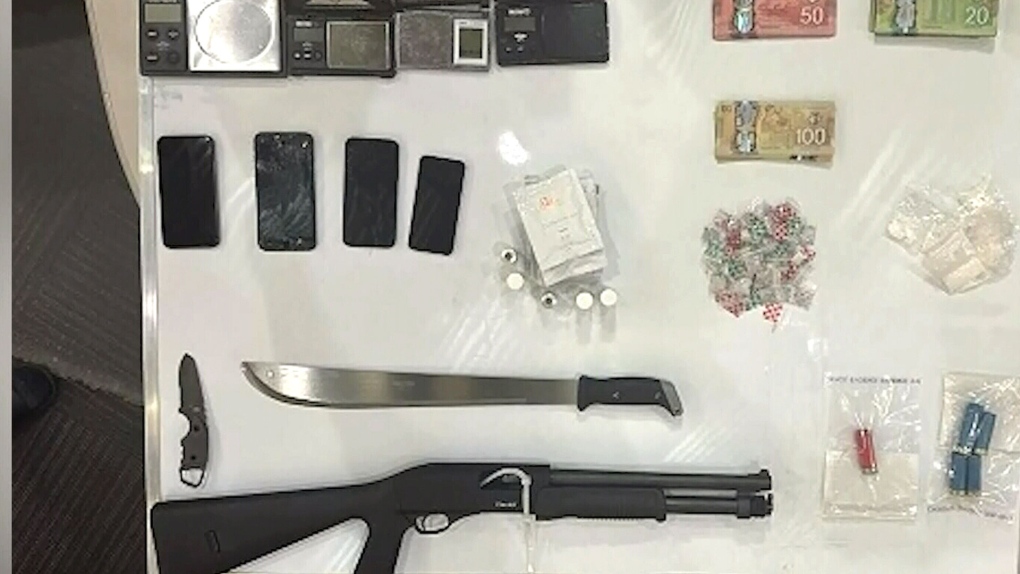 Gun and drugs seized in traffic stop