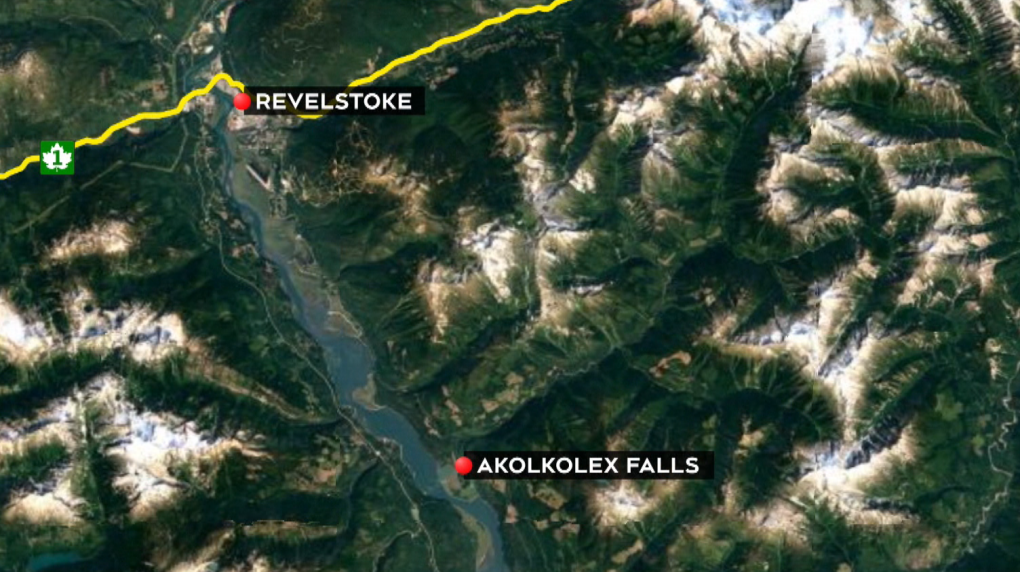 Teenager dies after falling into waterfall near Revelstoke