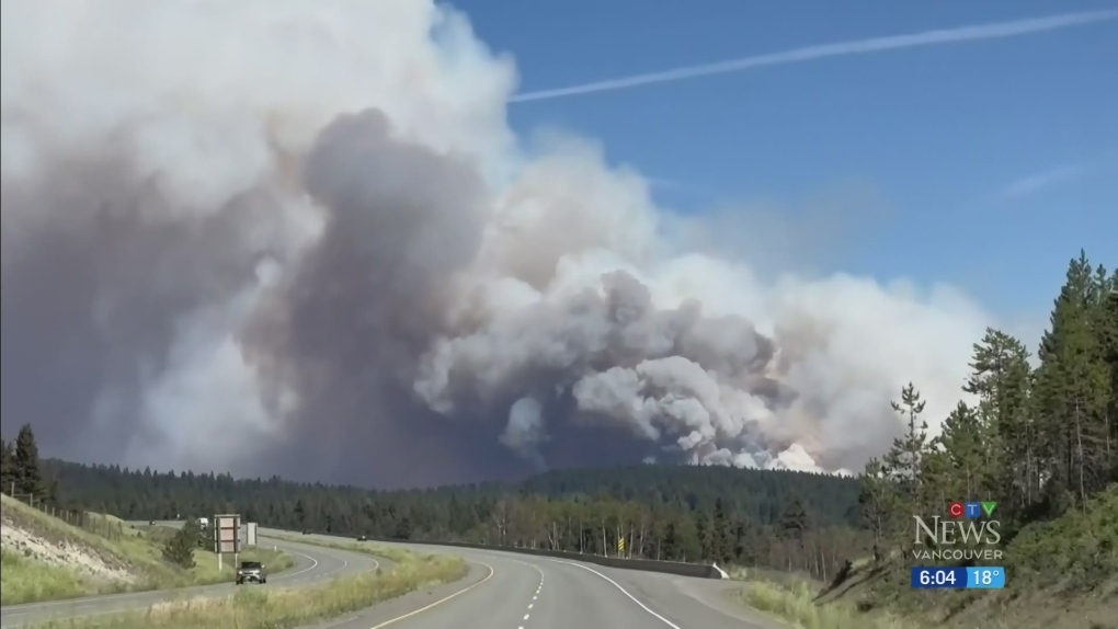 Wildfire near Kamloops has residents on edge