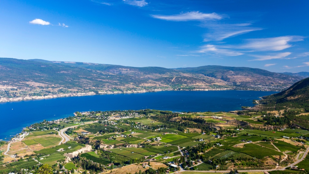 Part of the District of Summerland and the shore of Okanagan Lake are seen in this file photo. (shutterstock.com)