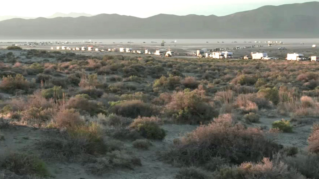 B.C. burning man attendees made mud dragons in rained-out desert