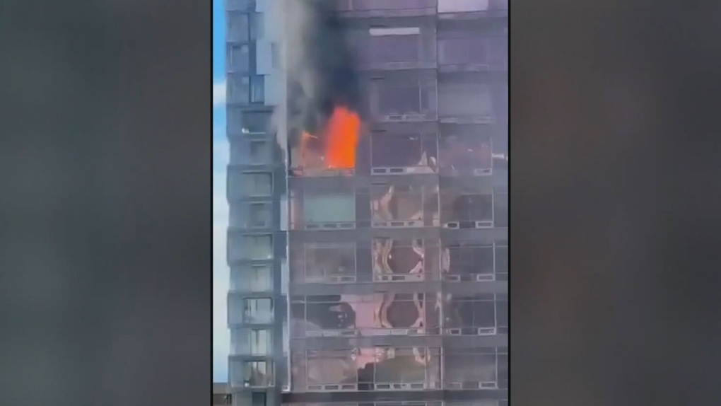 Massive fire at Vancouver highrise 