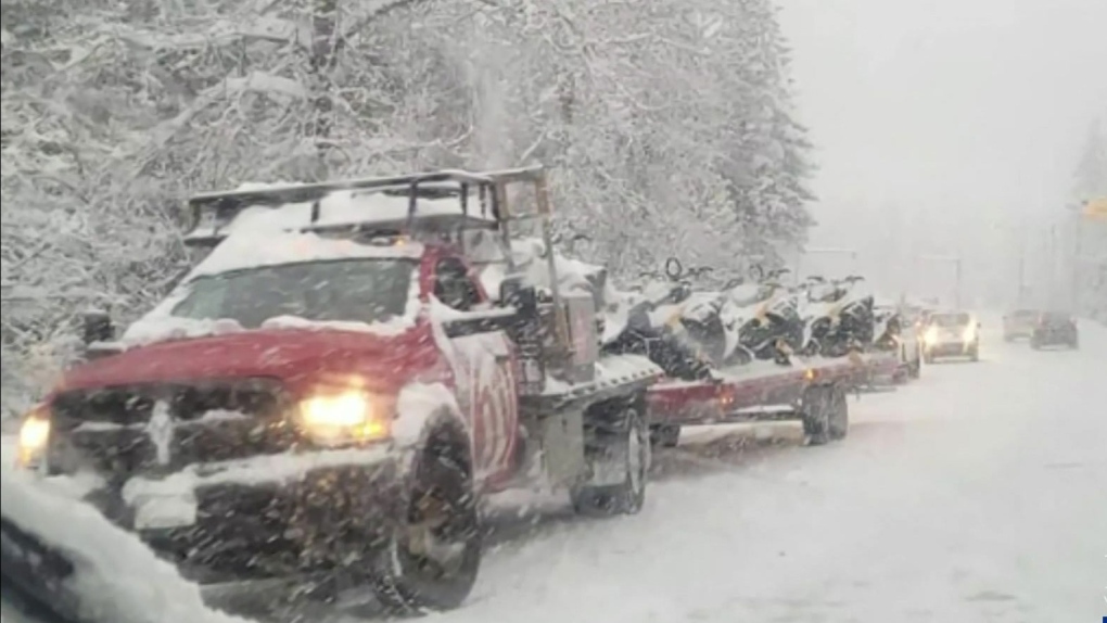 Hazardous conditions on Sea to Sky Highway